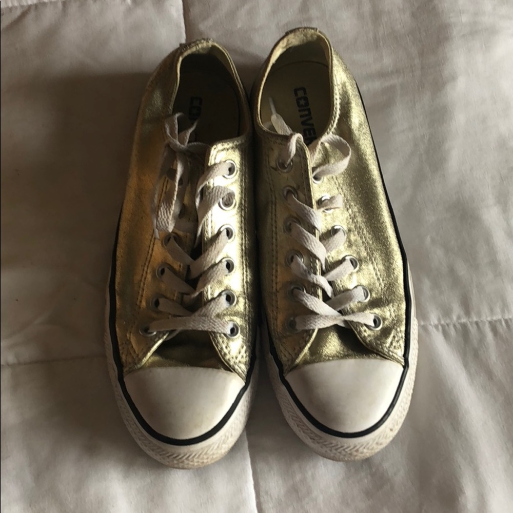 Gold Metallic Converse